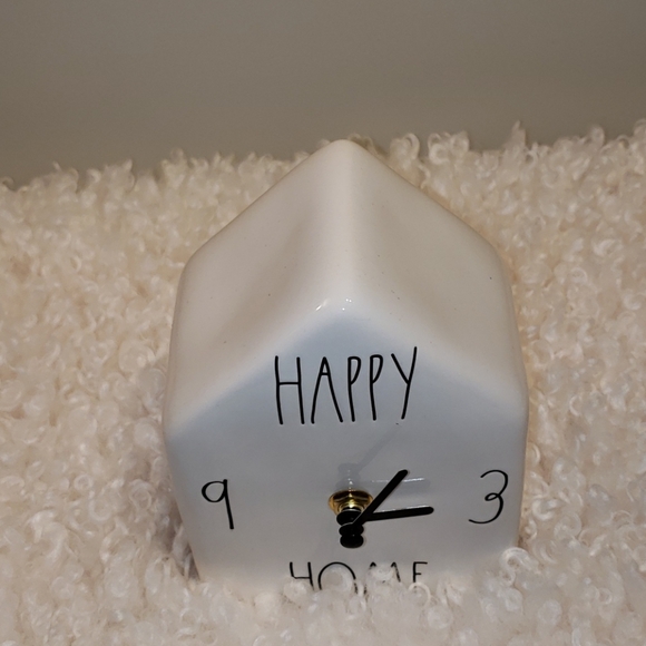 Rae dunn HAPPY HOME Birdhouse Clock - Picture 3 of 3